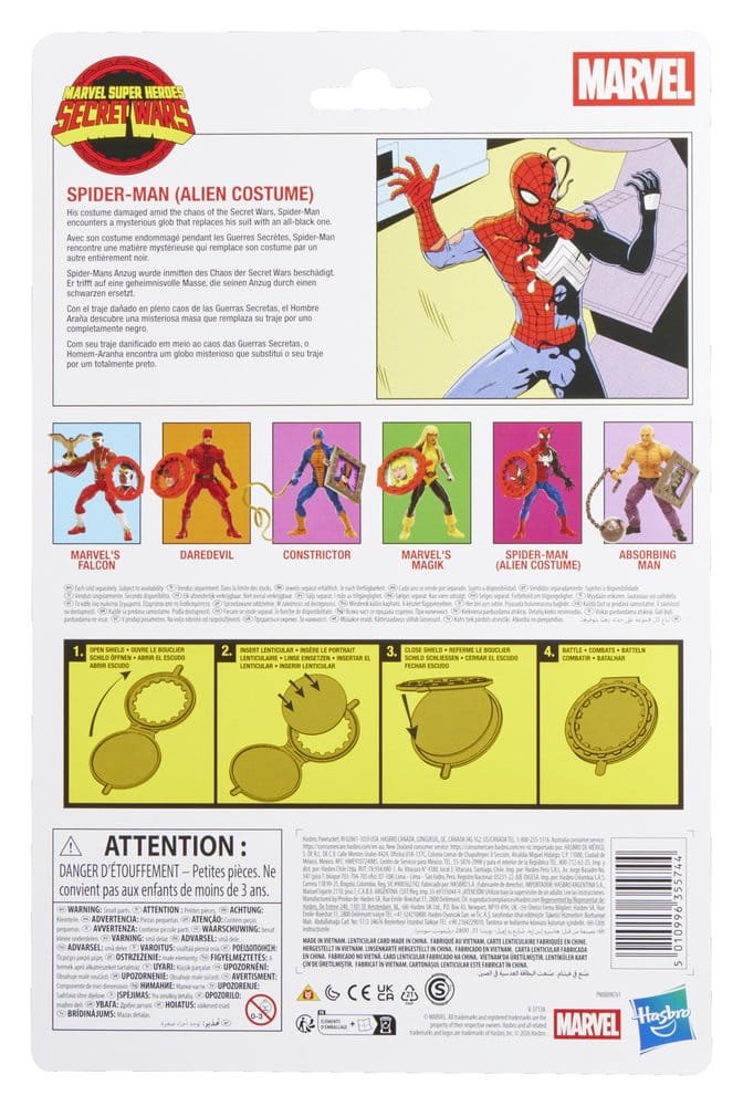 Marvel Legends Series - Spider-Man (Alien Costume) 15 cm