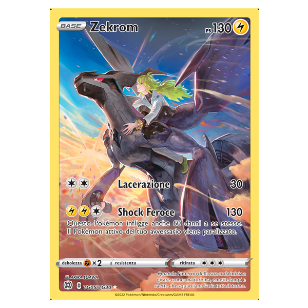 TG05/TG30 Zekrom - Illustrazione Rara Segreta (ITA) + Case
