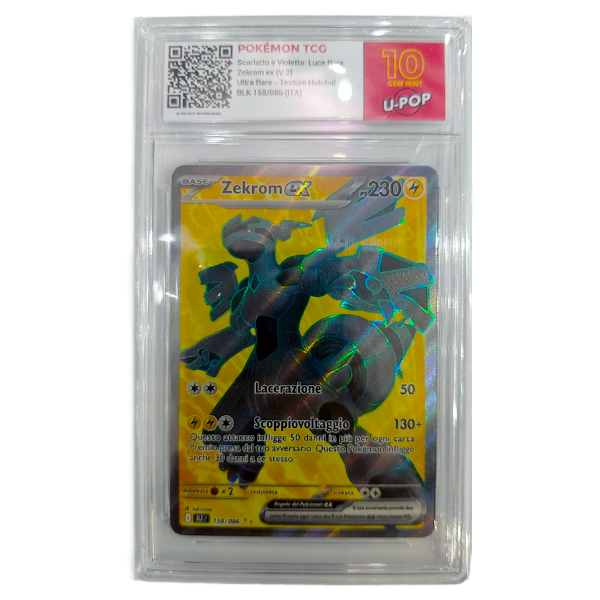 158-086 Zekrom EX - Illustrazione Rara Gradata 10 (IT)