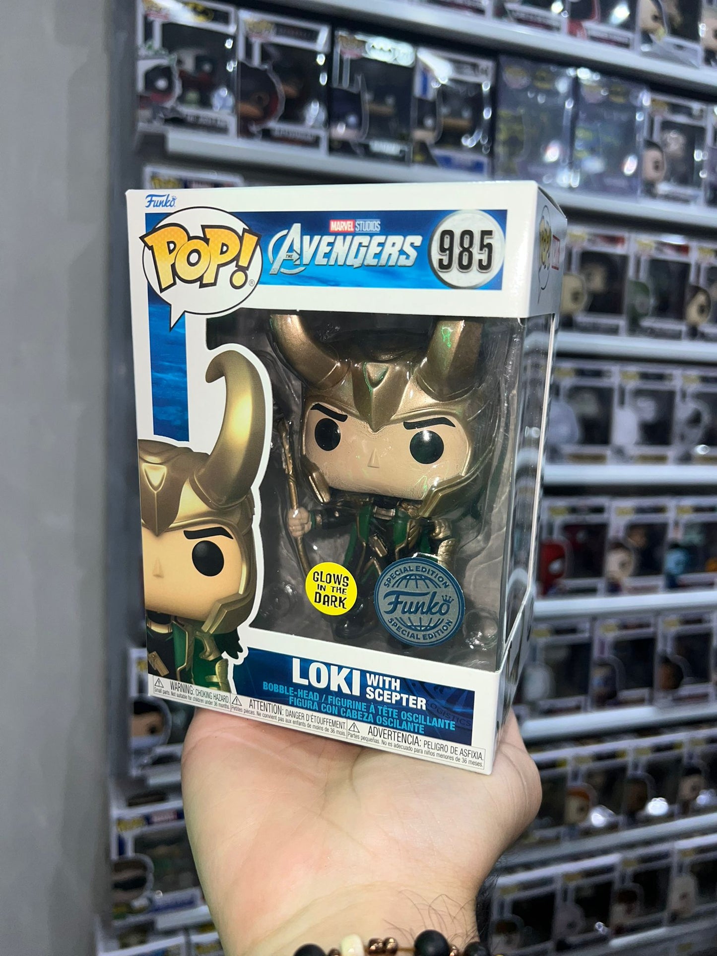 Loki - Loki with Scepter (985) "Funko Special" Glow